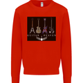 Guitar Heaven Guitarist Electric Acoustic Mens Sweatshirt Jumper Bright Red