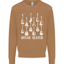 Guitar Heaven Guitarist Electric Acoustic Mens Sweatshirt Jumper Caramel Latte