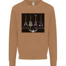 Guitar Heaven Guitarist Electric Acoustic Mens Sweatshirt Jumper Caramel Latte
