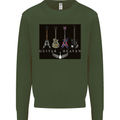 Guitar Heaven Guitarist Electric Acoustic Mens Sweatshirt Jumper Forest Green