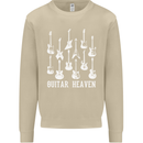 Guitar Heaven Guitarist Electric Acoustic Mens Sweatshirt Jumper Sand