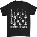Guitar Heaven Guitarist Electric Acoustic Mens T-Shirt Cotton Gildan Black