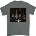 Guitar Heaven Guitarist Electric Acoustic Mens T-Shirt Cotton Gildan Charcoal