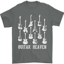 Guitar Heaven Guitarist Electric Acoustic Mens T-Shirt Cotton Gildan Charcoal