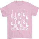 Guitar Heaven Guitarist Electric Acoustic Mens T-Shirt Cotton Gildan Light Pink