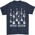 Guitar Heaven Guitarist Electric Acoustic Mens T-Shirt Cotton Gildan Navy Blue