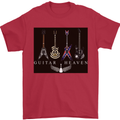 Guitar Heaven Guitarist Electric Acoustic Mens T-Shirt Cotton Gildan Red