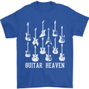 Guitar Heaven Guitarist Electric Acoustic Mens T-Shirt Cotton Gildan Royal Blue