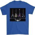 Guitar Heaven Guitarist Electric Acoustic Mens T-Shirt Cotton Gildan Royal Blue