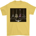 Guitar Heaven Guitarist Electric Acoustic Mens T-Shirt Cotton Gildan Yellow