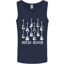 Guitar Heaven Guitarist Electric Acoustic Mens Vest Tank Top Navy Blue