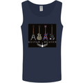 Guitar Heaven Guitarist Electric Acoustic Mens Vest Tank Top Navy Blue
