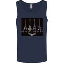 Guitar Heaven Guitarist Electric Acoustic Mens Vest Tank Top Navy Blue