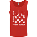 Guitar Heaven Guitarist Electric Acoustic Mens Vest Tank Top Red