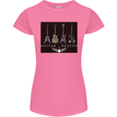 Guitar Heaven Guitarist Electric Acoustic Womens Petite Cut T-Shirt Azalea