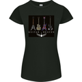 Guitar Heaven Guitarist Electric Acoustic Womens Petite Cut T-Shirt Black