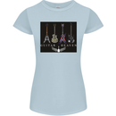 Guitar Heaven Guitarist Electric Acoustic Womens Petite Cut T-Shirt Light Blue