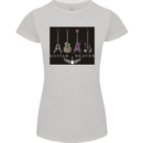 Guitar Heaven Guitarist Electric Acoustic Womens Petite Cut T-Shirt Sports Grey