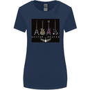 Guitar Heaven Guitarist Electric Acoustic Womens Wider Cut T-Shirt Navy Blue