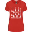Guitar Heaven Guitarist Electric Acoustic Womens Wider Cut T-Shirt Red