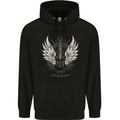Guitar Heaven Rock n Roll Music Death Metal Mens 80% Cotton Hoodie Black