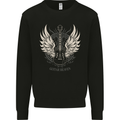 Guitar Heaven Rock n Roll Music Death Metal Mens Sweatshirt Jumper Black