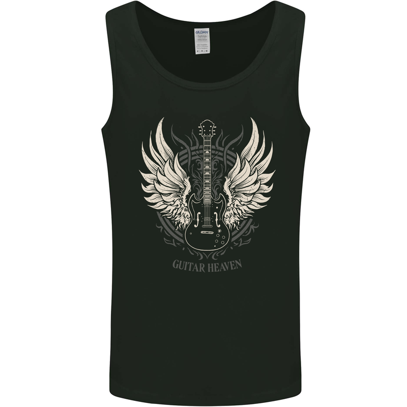 Guitar Heaven Rock n Roll Music Death Metal Mens Vest Tank Top Black