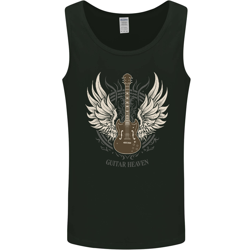 Guitar Heaven Rock n Roll Music Heavy Metal Mens Vest Tank Top Black