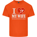 Guitar I Love My Wife Guitarist Electric Mens Cotton T-Shirt Tee Top Orange