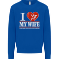 Guitar I Love My Wife Guitarist Electric Mens Sweatshirt Jumper Royal Blue