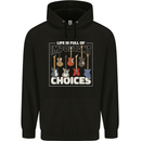 Guitar Important Choices Guitarist Music Childrens Kids Hoodie Black