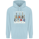 Guitar Important Choices Guitarist Music Childrens Kids Hoodie Light Blue