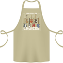 Guitar Important Choices Guitarist Music Cotton Apron 100% Organic Khaki