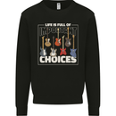 Guitar Important Choices Guitarist Music Kids Sweatshirt Jumper Black