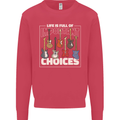 Guitar Important Choices Guitarist Music Kids Sweatshirt Jumper Heliconia