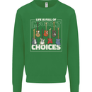 Guitar Important Choices Guitarist Music Kids Sweatshirt Jumper Irish Green