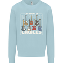 Guitar Important Choices Guitarist Music Kids Sweatshirt Jumper Light Blue