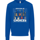 Guitar Important Choices Guitarist Music Kids Sweatshirt Jumper Royal Blue
