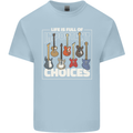 Guitar Important Choices Guitarist Music Kids T-Shirt Childrens Light Blue