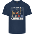 Guitar Important Choices Guitarist Music Kids T-Shirt Childrens Navy Blue