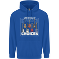 Guitar Important Choices Guitarist Music Mens 80% Cotton Hoodie Royal Blue