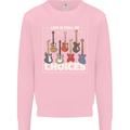 Guitar Important Choices Guitarist Music Mens Sweatshirt Jumper Light Pink
