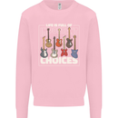 Guitar Important Choices Guitarist Music Mens Sweatshirt Jumper Light Pink