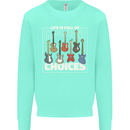 Guitar Important Choices Guitarist Music Mens Sweatshirt Jumper Peppermint
