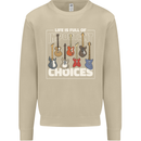 Guitar Important Choices Guitarist Music Mens Sweatshirt Jumper Sand