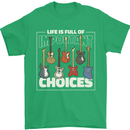 Guitar Important Choices Guitarist Music Mens T-Shirt Cotton Gildan Irish Green