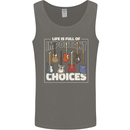 Guitar Important Choices Guitarist Music Mens Vest Tank Top Charcoal