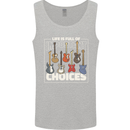 Guitar Important Choices Guitarist Music Mens Vest Tank Top Sports Grey