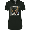 Guitar Important Choices Guitarist Music Womens Wider Cut T-Shirt Black