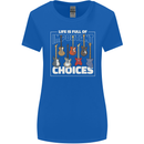 Guitar Important Choices Guitarist Music Womens Wider Cut T-Shirt Royal Blue